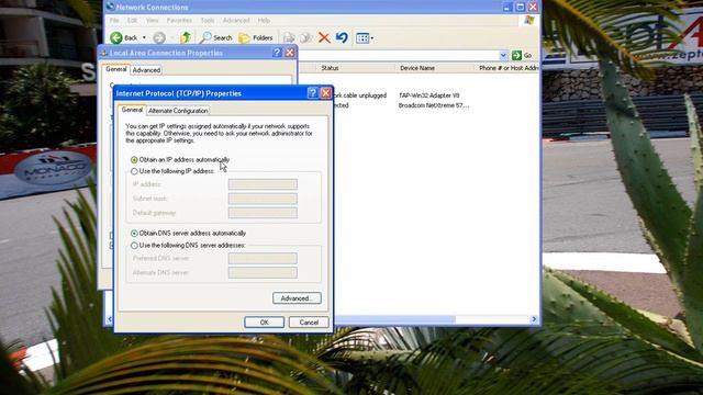 Setting Fixed IP on XP