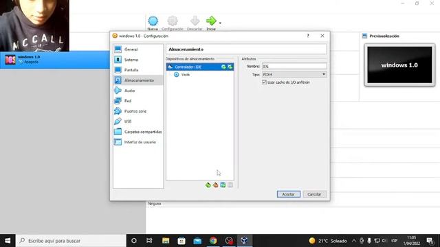 Instalacion de Windows 1.0 en Virtual Box