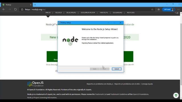 Descarga e Instala Node JS (Windows Installer o Macintosh Installer)