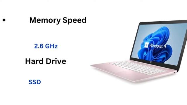 Newest HP 14" HD Laptop, Windows 11, Intel Celeron Dual-Core Processor