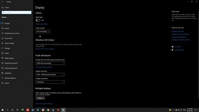 Windows 10 Change Power & Sleep Settings