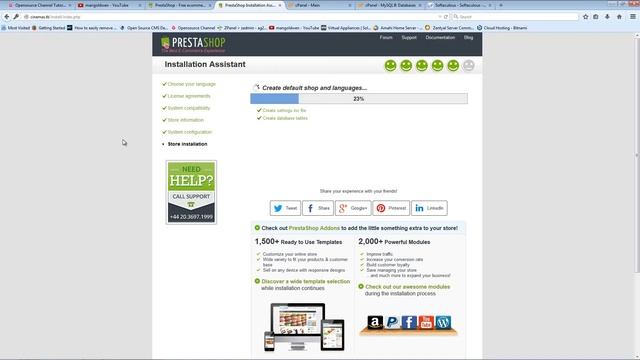 Video tutorial on how to install PrestaShop