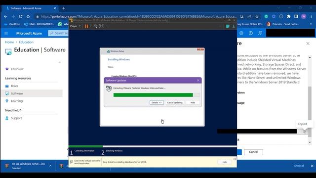 Windows Server 2019 Standard Setup in VMWare Workstation 16