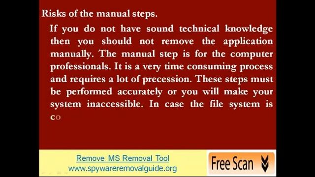 Guide To Remove MS Removal Tool