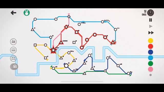 [01] 미니메트로(Mini Metro) - 런던 챌린지 미션 깨기