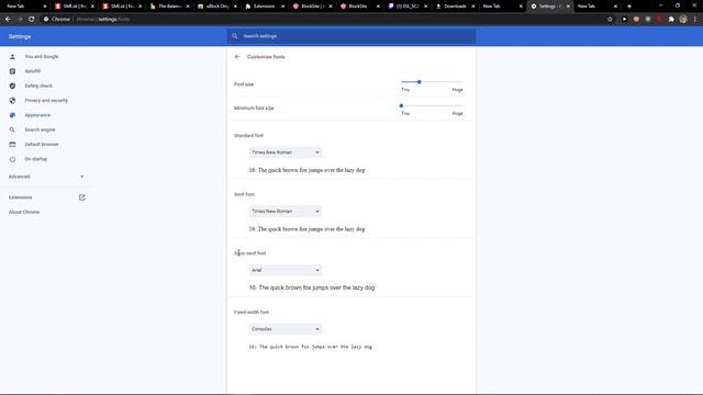 How To Change Font In Google Chrome