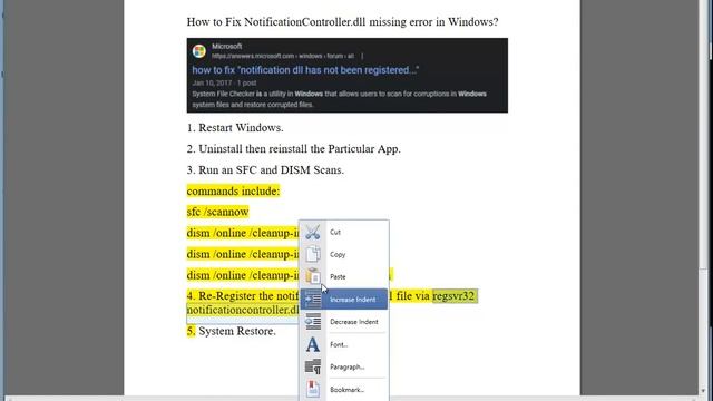 Fix NotificationController.dll missing error in Windows