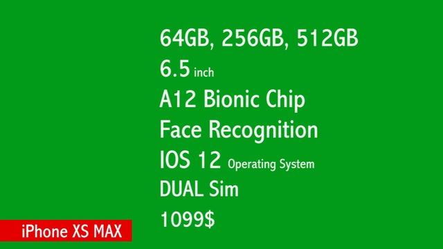 New  iphone XS, iphone XS MAX, iphone XR apple