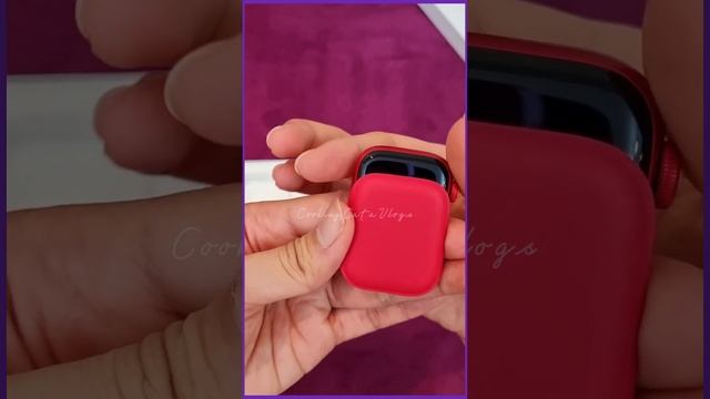 NEW APPLE WATCH SERIES 8 UNBOXING / RED ALUMINUM CASE WITH RED SPORT BAND #viral #asmr #asmrsounds