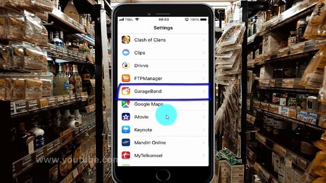 How to set Garageband document storage as iCloud Drive on iPhone 6