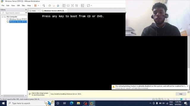 1.2 Instalación de Windows Server 2019 con Server Core
