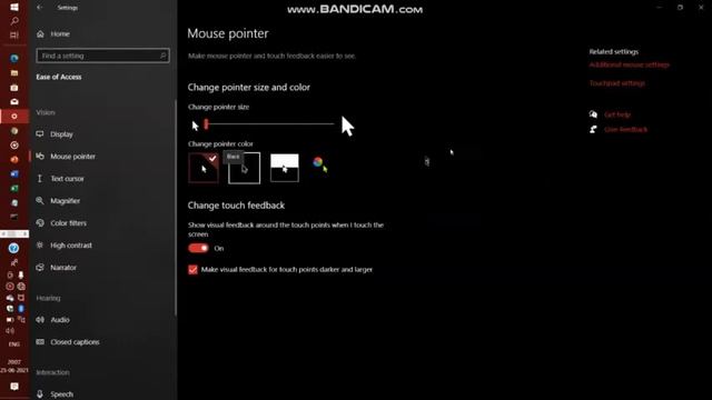 cursor color windows 10||cursor color change||pointer color windows 10