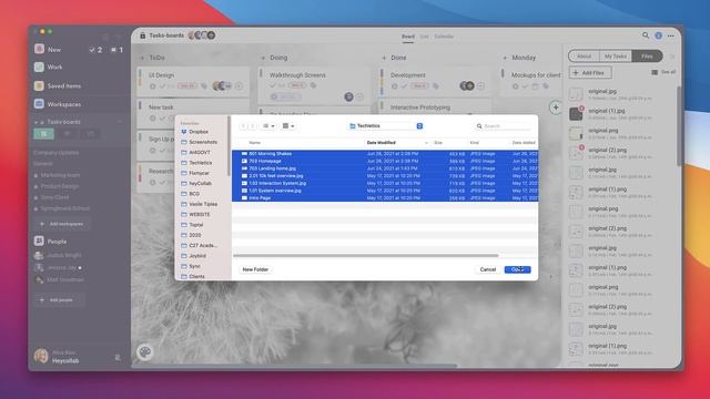 About Sidebar: How To Use Files in Heycollab Project Management