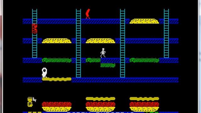 Bobby Burgers & Barmy Burgers - ZX Spectrum - emulador EmuZWin 2.2 - probado Windows 7 x64