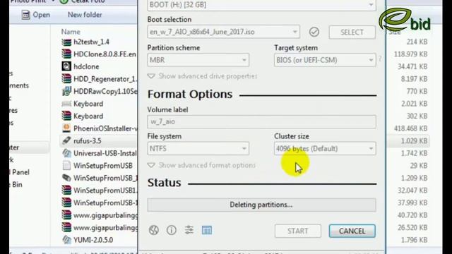 membuat bootable windows 7 dengan rufus