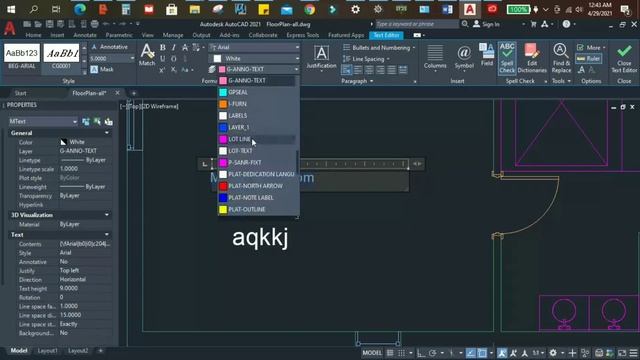 AutoCAD 2021 Text Tutorial New Features | How To Insert Add & Edit Text in AutoCAD 2021 | Hindi-Urd