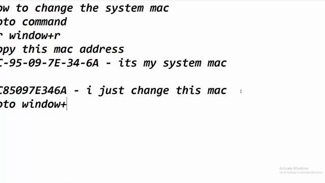 how to change the systme mac address