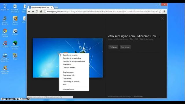 How to setup a Minecraft desktop backround EASY!!!