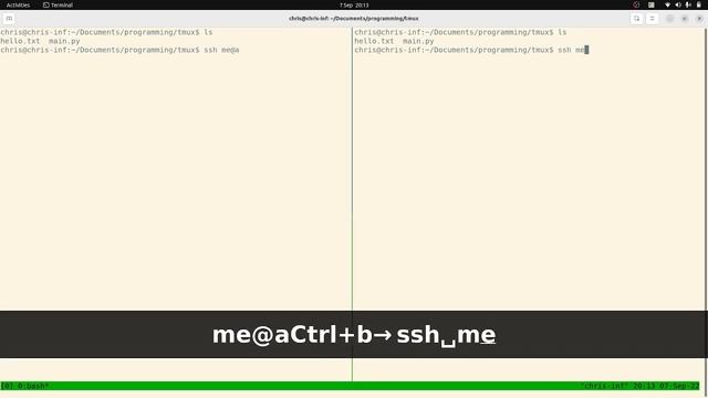 how to use tmux on linux ubuntu