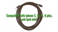 10 Ft. MFi-Certified Apple Lightning Charge and Sync Fabric Cable Deal
