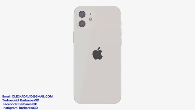 Apple iPhone 12 3d model by Barbarosa3D