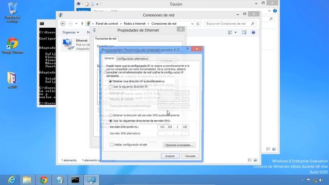 Curso de Windows Server   07 TCP IP   14 conectardesdewindows8