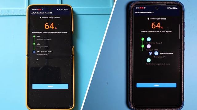 ANTUTU BENCHMARK RACE - Samsung S21 FE vs GALAXY Z FLIP3