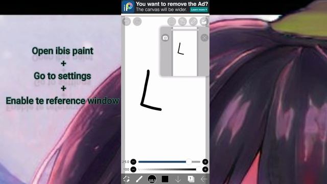 How To Use Ibis Paint Refference Window