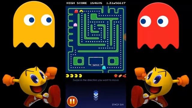 Pacman  Pacman Android Gameplay  pac-man Mazes day 4  Games for Kids
