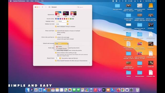 HOW TO CHANGE DEFAULT WEB BROWSER IN MACOS BIG SUR 11.2