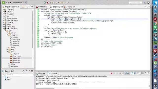 Appcelerator Alloy Mac สอนทำแอป crossplatform iOS Android FULL   EP 08