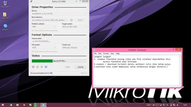 #PART1 CARA BOOTABLE FLASHDISK DENGAN RUFUS | INSTAL ULANG WINDOWS 10 PRO
