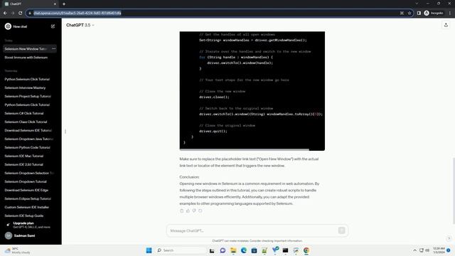 how to open new window in selenium