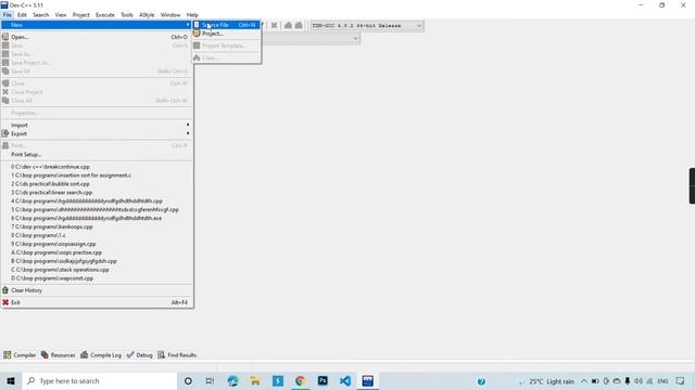Dev c++ installation on Windows || Writing a C++ Program