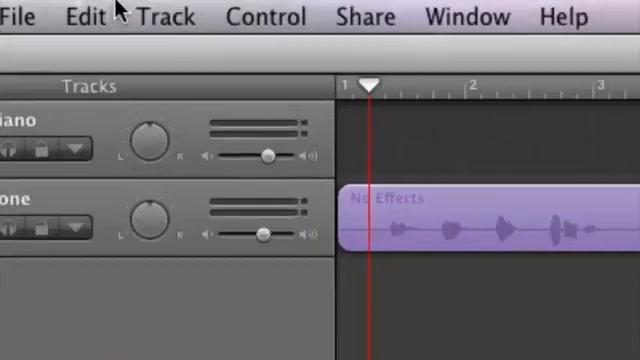 Layering a Track in Garageband
