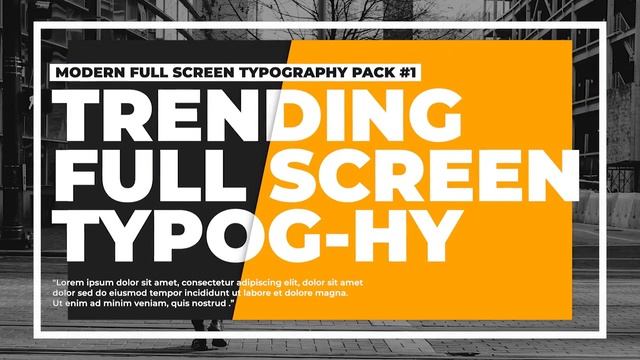 Typography Titles - Full Screen V1 Final Cut Pro Templates