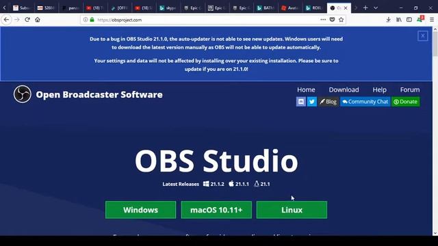 how to dowload obs window 7 8 9  10 mac  linux