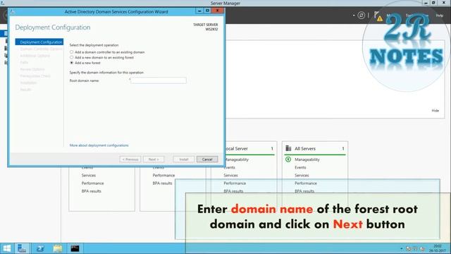 How to Install Active Directory Domain Services on Windows Server 2012 R2