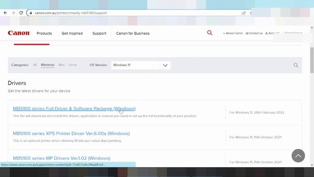 OFFICE MAXIFY MB5160 Download Windows 11 Setup Instruction Wifi Install