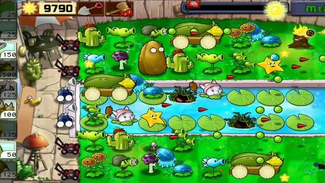 Plants vs. Zombies Survival Pool Gameplay - All Plants vs. All Zombies BEST GLITCH STRATEGY TO WIN