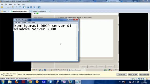 dhcp server on windows server 2008