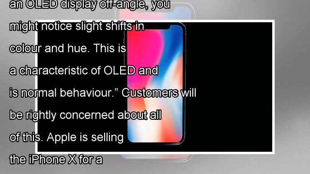 Apple warns on iphone x the problem with a new oled screen by news today