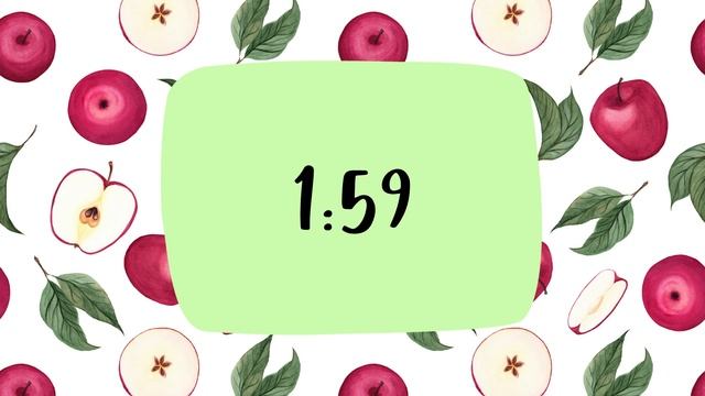 4 Minute Apple Timer with background music