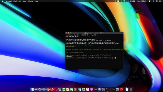 MacOS Composer Installation