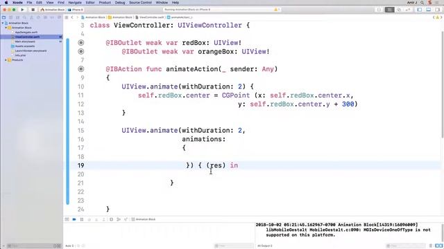 iOS SDK Animation Blocks
