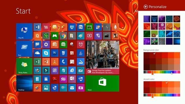 How to change color in windows in pc (laptop) in hindi offline