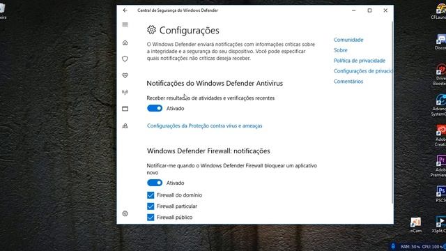 COMO DESATIVAR WINDOWS DEFENDER DO WIN 10