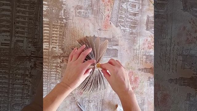 Тыква из книги своими руками / поделки из книг / переделки / ручная работа /