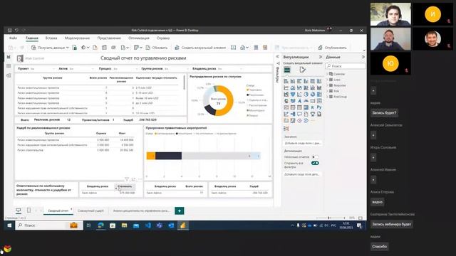 Вебинар: "Миграция с Power BI на Visiology на примере отчётности по управлению рисками." - 2 часть