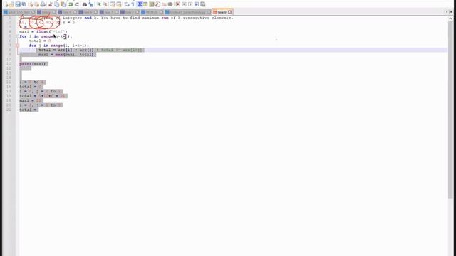 Sliding Window Live Class